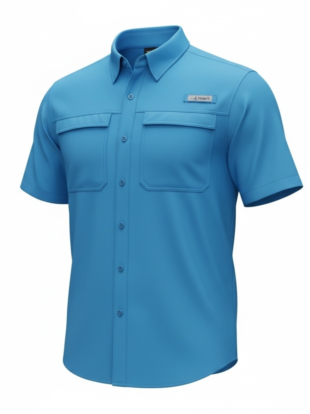 HABIT Blue Springs River Shirt – Men’s Small – Malibu Blue Fishing Shirt NWT